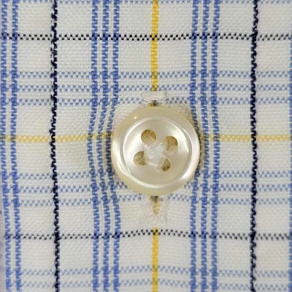 Polo Ralph Lauren Shirt Yarmouth Oxford Men's L 16 Plaid Yellow LS Button Down